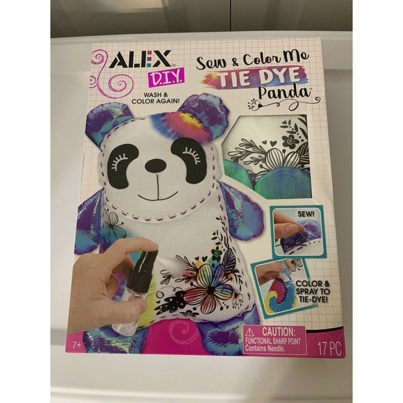 New Alex Toys Sew And Color Me Tie Dye Panda Sealed‎ - Picture 1 of 5